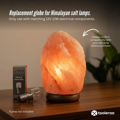 Tooleroo Salt Lamp Bulb E14 - Replacement Globe for Himalayan 12V Lamp
