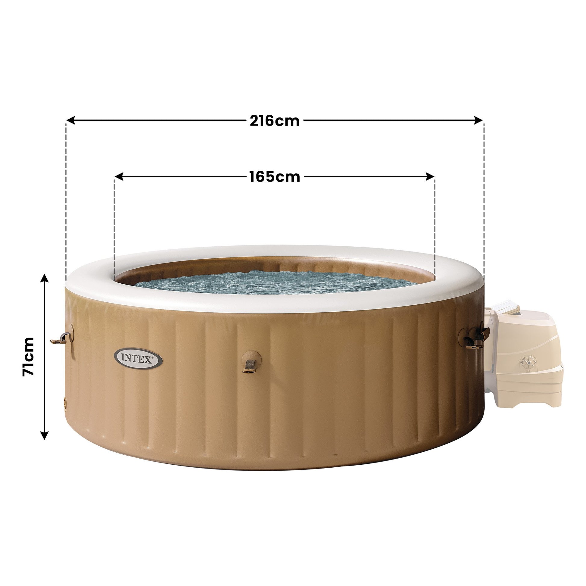 Intex PureSpa Bubble Massage Inflatable Hot Tub - 6-Person - Home & Garden > Pool & Accessories > Pool Toys &