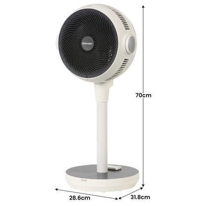 Dimplex Heat and Cool Air Circulator Pedestal Fan with LED Display and Timer