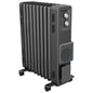 Dimplex Oil Free 2.4kW Column Heater w/ Thermostat and Turbo Fan in Black