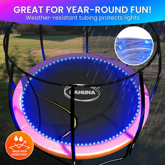 Kahuna LED Kit Suits 14ft-16ft Trampolines Multi-Colour Smart Motion Sensor Lighting with 16 colours - Sports & Fitness