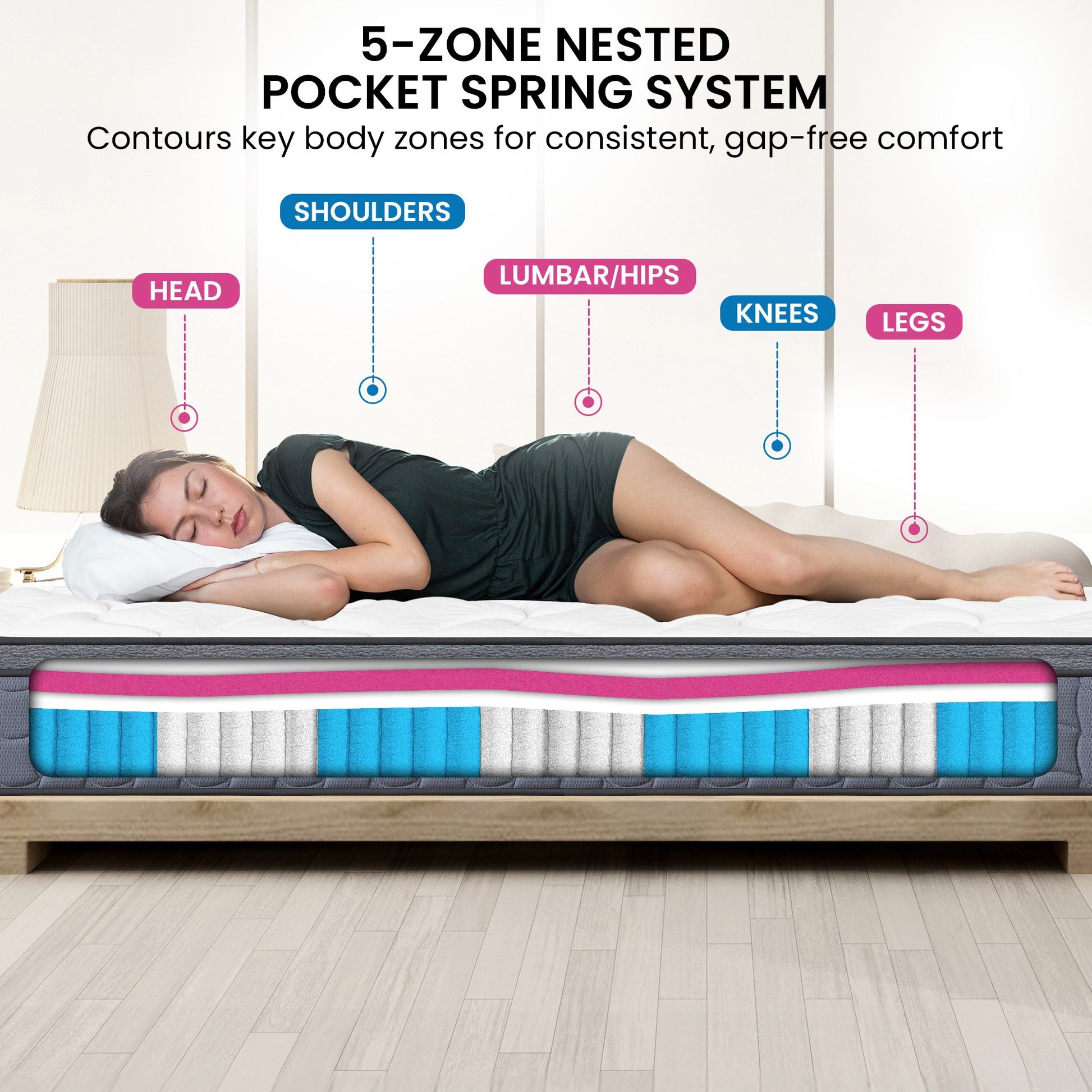 Laura Hill Exquisite Australian Made Queen Premium Mattress - Furniture > Mattresses > Queen Mattress