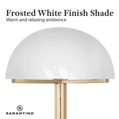 Sarantino Metal Floor Lamp with White Acrylic Shade by Sarantino - Home & Garden > Lighting > Table Lamps