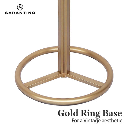 Sarantino Metal Floor Lamp with White Acrylic Shade by Sarantino - Home & Garden > Lighting > Table Lamps