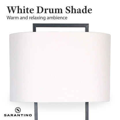 Sarantino Wood Floor Lamp in Cherry Finish Home & Garden > Lighting > Table Lamps