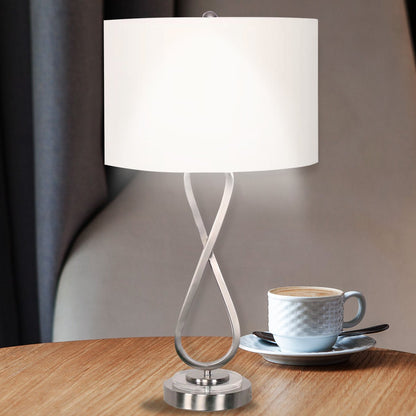 Sarantino Contemporary Table Lamp In Nickel Finish Home & Garden > Lighting > Table Lamps