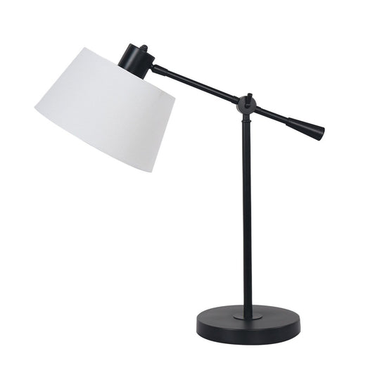 Adjustable Metal Table Lamp In Black - Home & Garden > Lighting > Table Lamps
