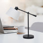 Adjustable Metal Table Lamp In Black - Home & Garden > Lighting > Table Lamps