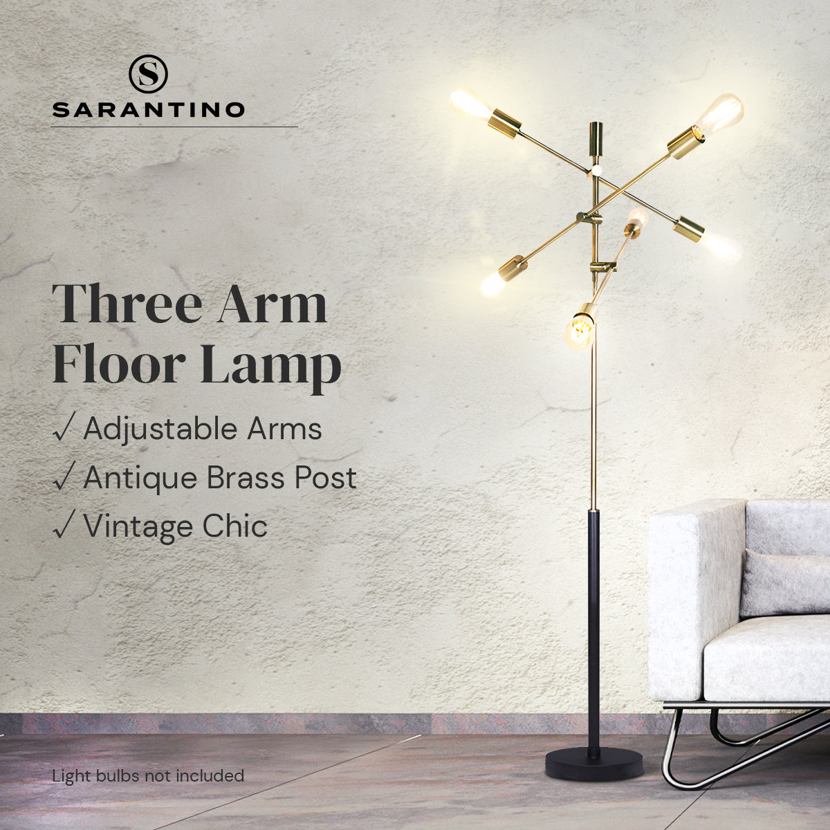 6-Light Metal Sputnik Floor Lamp