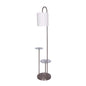 Sarantino Metal Floor Lamp with Glass Shelves Home & Garden > Lighting > Table Lamps