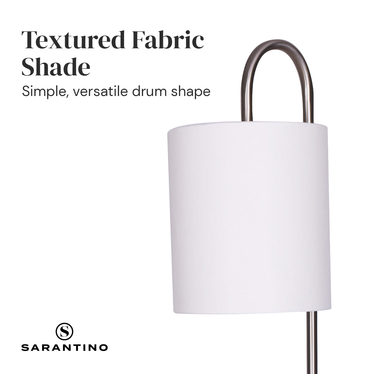 Sarantino Metal Floor Lamp with Glass Shelves Home & Garden > Lighting > Table Lamps