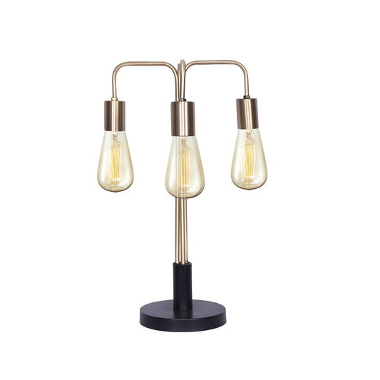Sarantino Exposed Bulb Industrial Table Lamp - Home & Garden > Lighting > Table Lamps