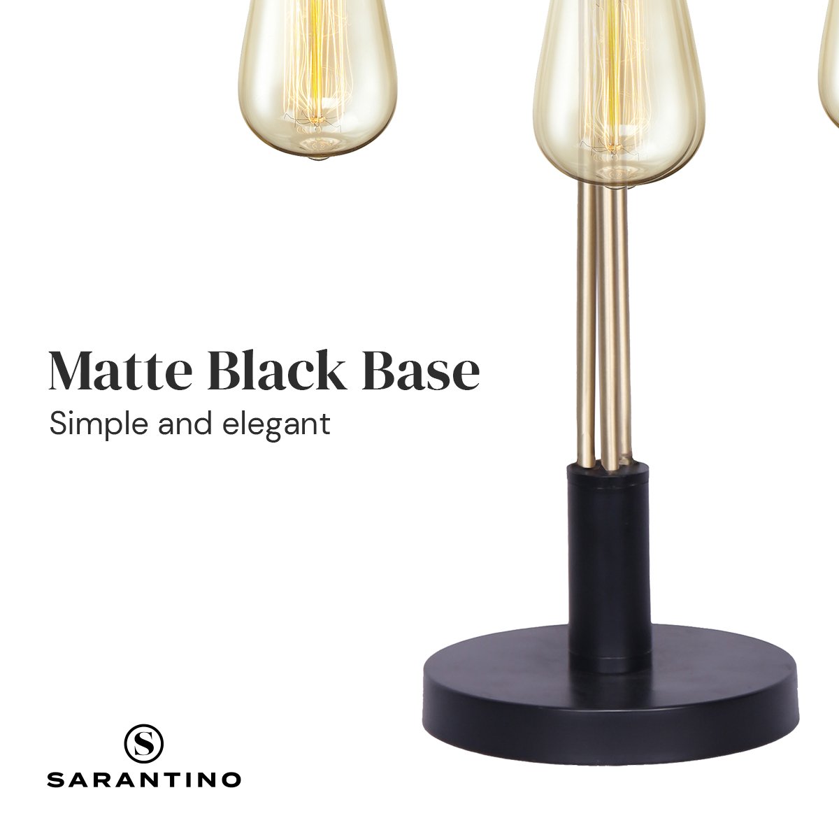 Sarantino Exposed Bulb Industrial Table Lamp Home & Garden > Lighting > Table Lamps