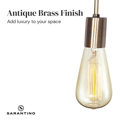 Sarantino Exposed Bulb Industrial Table Lamp Home & Garden > Lighting > Table Lamps