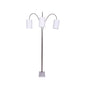Sarantino 3-Light Metal Arc Floor Lamp - Nickel & Marble Finish - Home & Garden > Lighting > Night Lights & Ambient