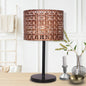 Rattan Desk Lamp With Black Marble Base - Home & Garden > Lighting > Table Lamps