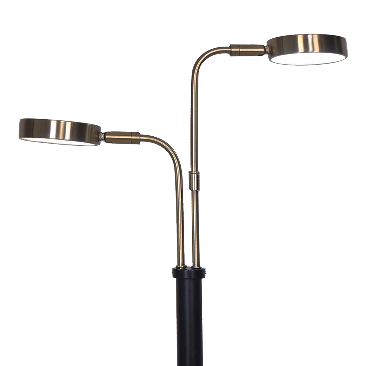 Sarantino LED Metal Table Lamp with 2 Lights Brushed Gold Black Finish Home & Garden > Lighting > Ceiling Lights