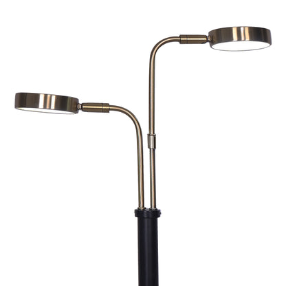 Sarantino LED Metal Table Lamp with 2 Lights Brushed Gold Black Finish Home & Garden > Lighting > Ceiling Lights