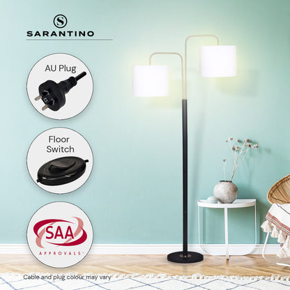Black/Brass Finish Reading Light  Electric Table Lamp