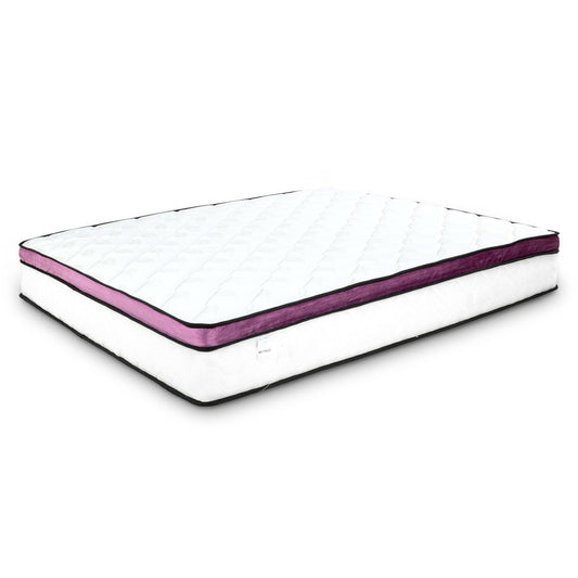Laura Hill King Mattress Visco Cool Gel Infused Memory Foam Euro Top Pocket Spring 30cm - Furniture > Mattresses >
