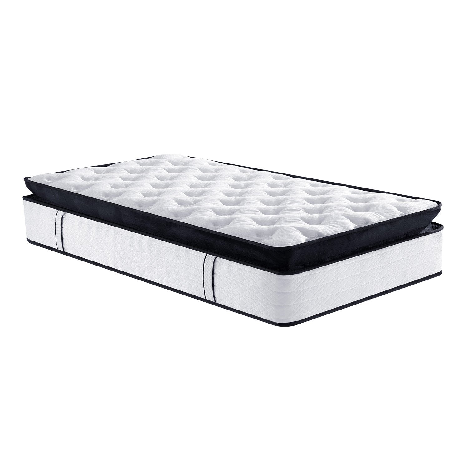 Laura Hill King Mattress Bed Size Euro Top 5 Zone Spring Foam 32cm Bedding Pocket - Furniture > Mattresses > Mattress
