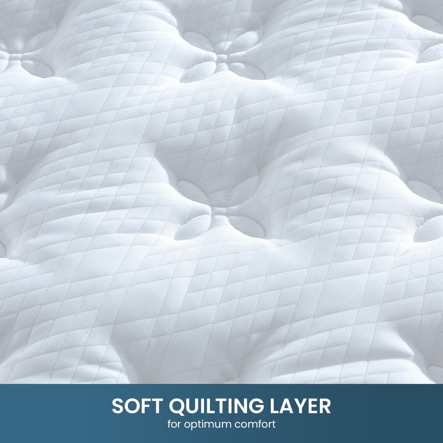 Laura Hill King Mattress Bed Size Euro Top 5 Zone Spring Foam 32cm Bedding Pocket - Furniture > Mattresses > Mattress