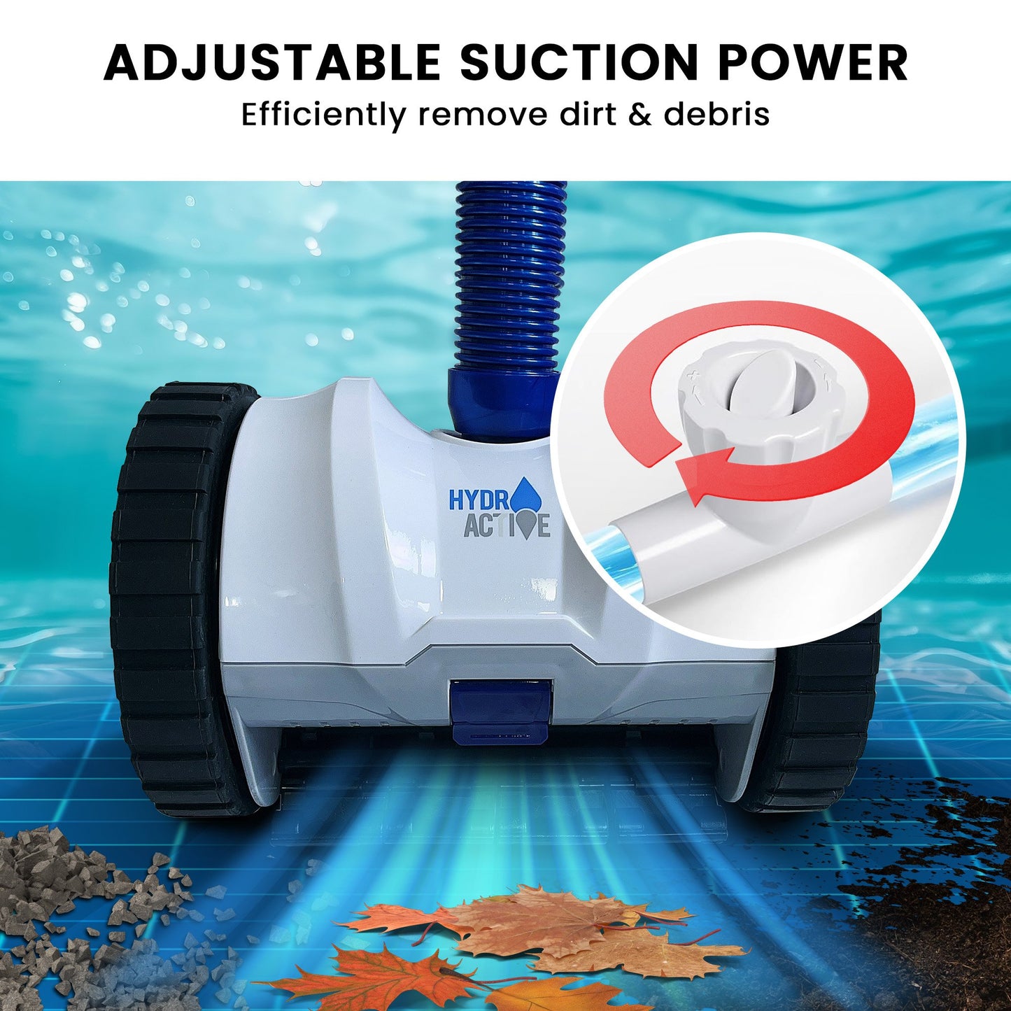HydroActive Automatic Suction Pool Cleaner for Inground - Home & Garden > Pool & Accessories > Pool Sweeps & Vacuums