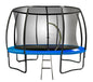 Kahuna 8ft Trampoline Free Ladder Spring Mat Net Safety Pad Cover Round Enclosure Blue