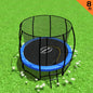 Kahuna 8ft Trampoline Free Ladder Spring Mat Net Safety Pad Cover Round Enclosure Blue - Sports & Fitness > Trampolines