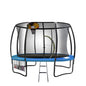 Kahuna 8ft Trampoline Safety Net Spring Pad Cover Mat Ladder Free Basketball Set