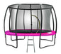 Kahuna 8ft Trampoline Free Ladder Spring Mat Net Safety Pad Cover Round Enclosure Pink