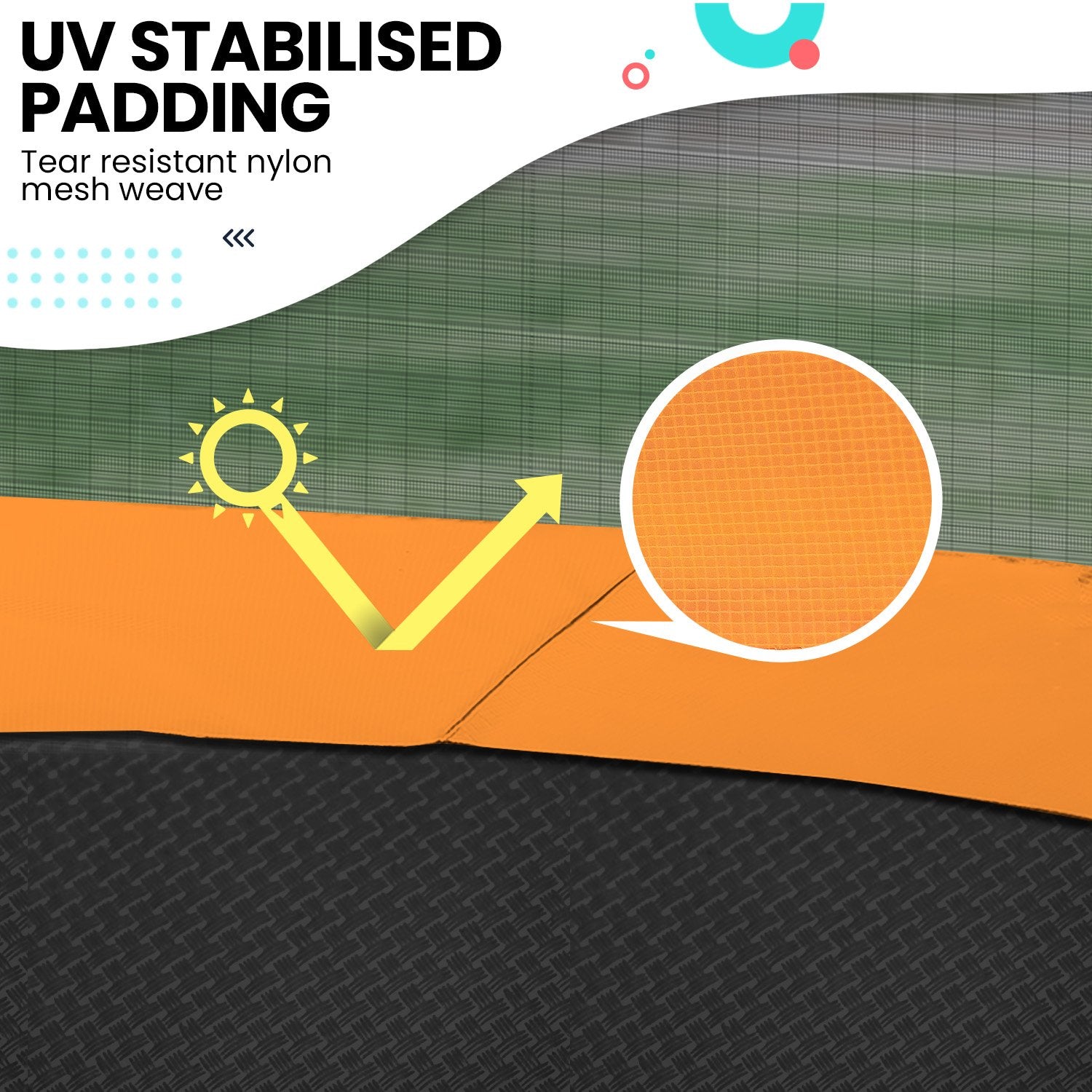 Kahuna Twister 12ft Springless Trampoline Outdoor Mat Pad Net Ladder - Sports & Fitness > Trampolines > Trampolines &