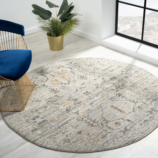 Aubre Contemporary Area Rug - Taupe - 160x160 - Home & Garden > Rugs > Floor Rugs