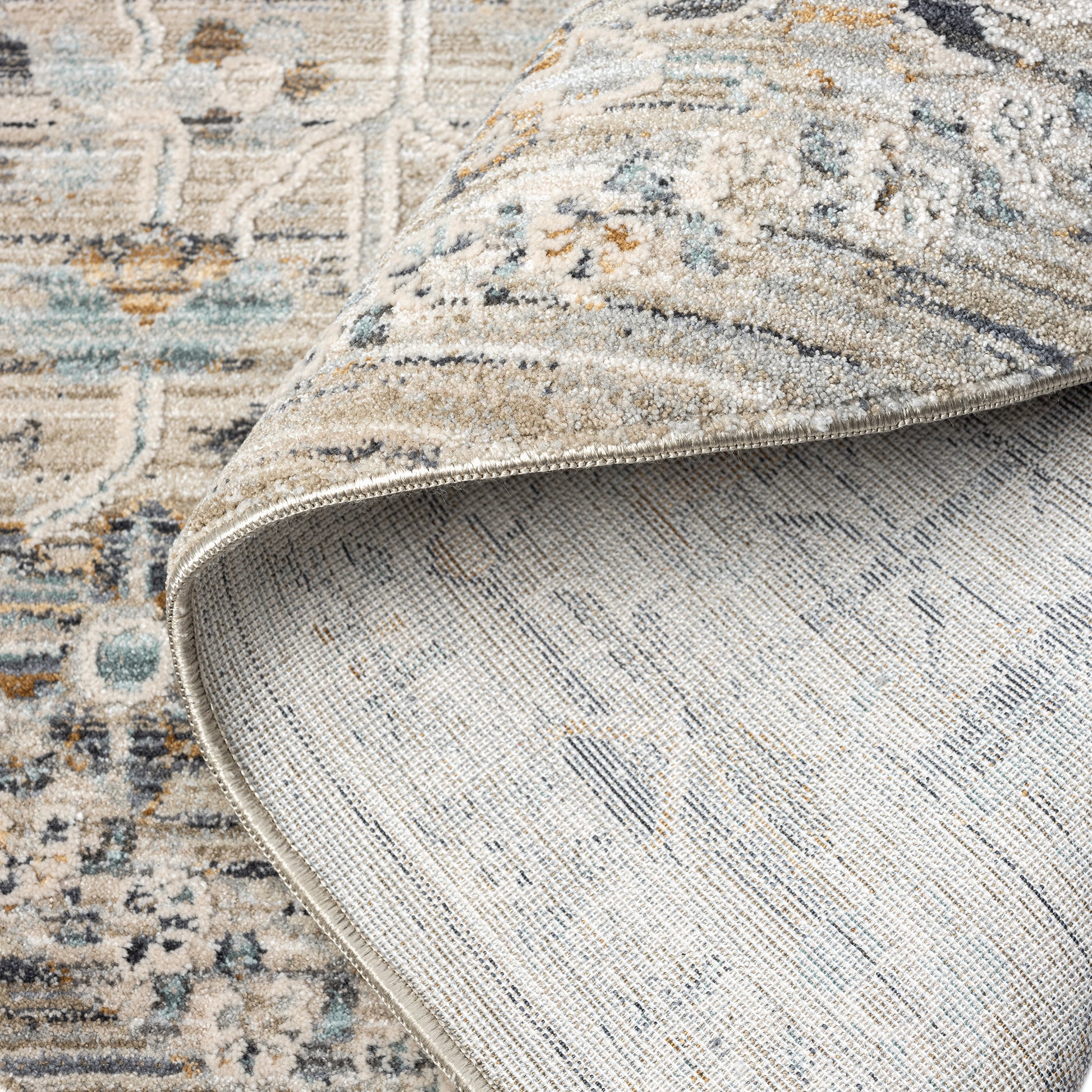 Aubre Contemporary Area Rug - Taupe - 160x160 - Home & Garden > Rugs > Floor Rugs