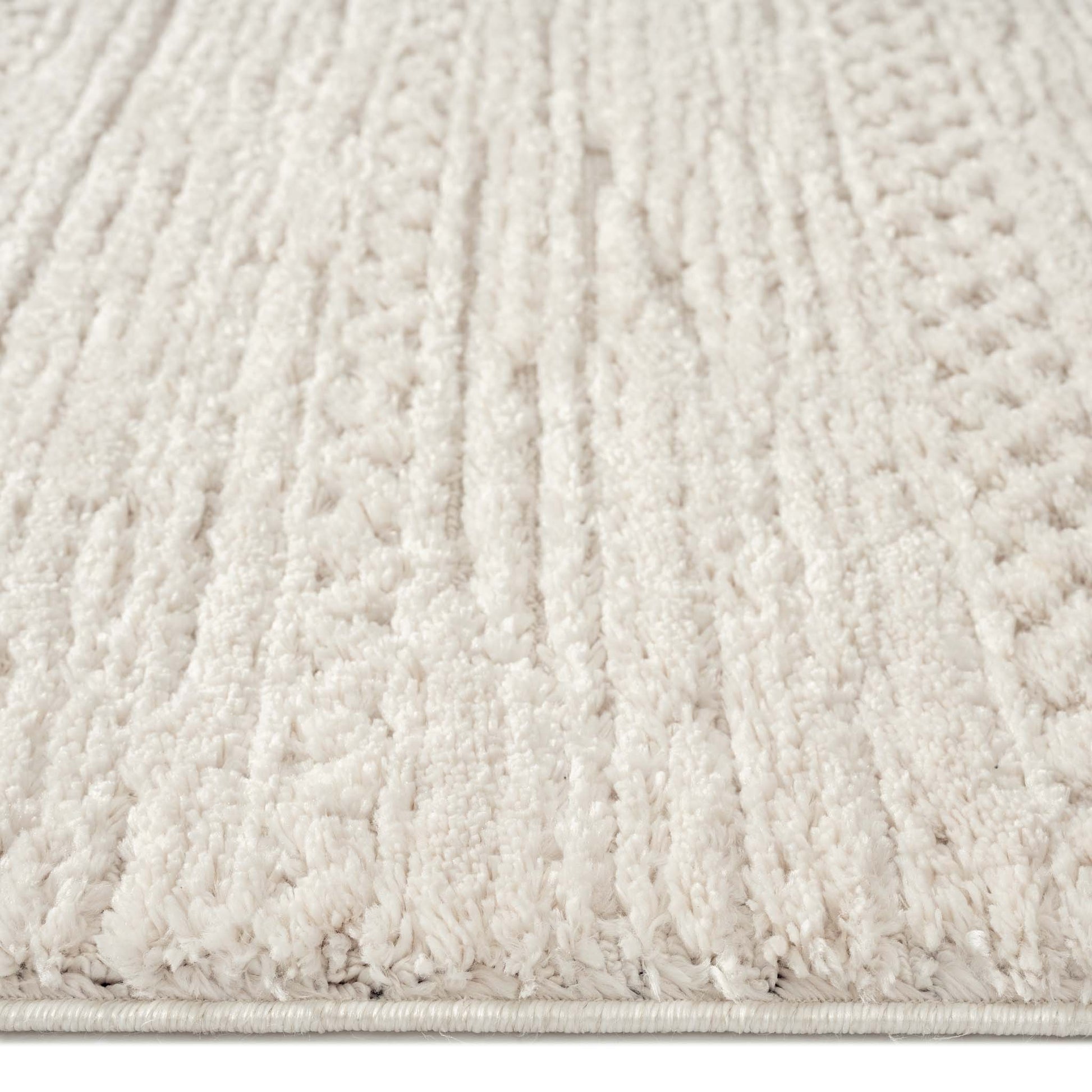 Addie Soft Pile Rug - Ivory - 160x230 - Home & Garden > Rugs > Floor Rugs