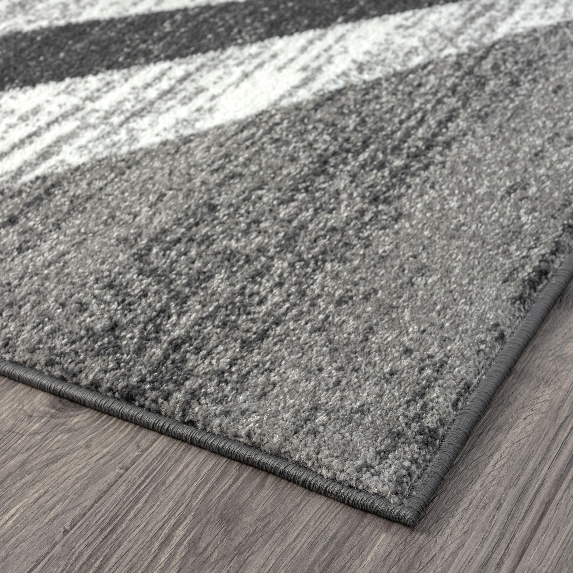 Adore Geometric Textural Rug - Grey - 200x290 - Home & Garden > Rugs > Floor Rugs