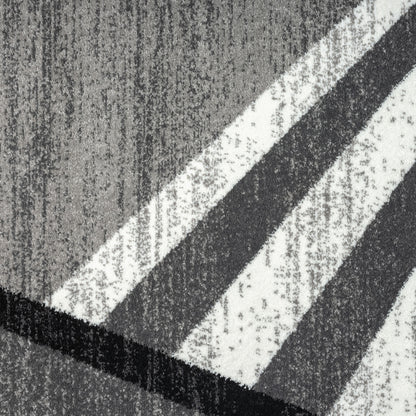 Adore Geometric Textural Rug - Grey - 200x290 - Home & Garden > Rugs > Floor Rugs