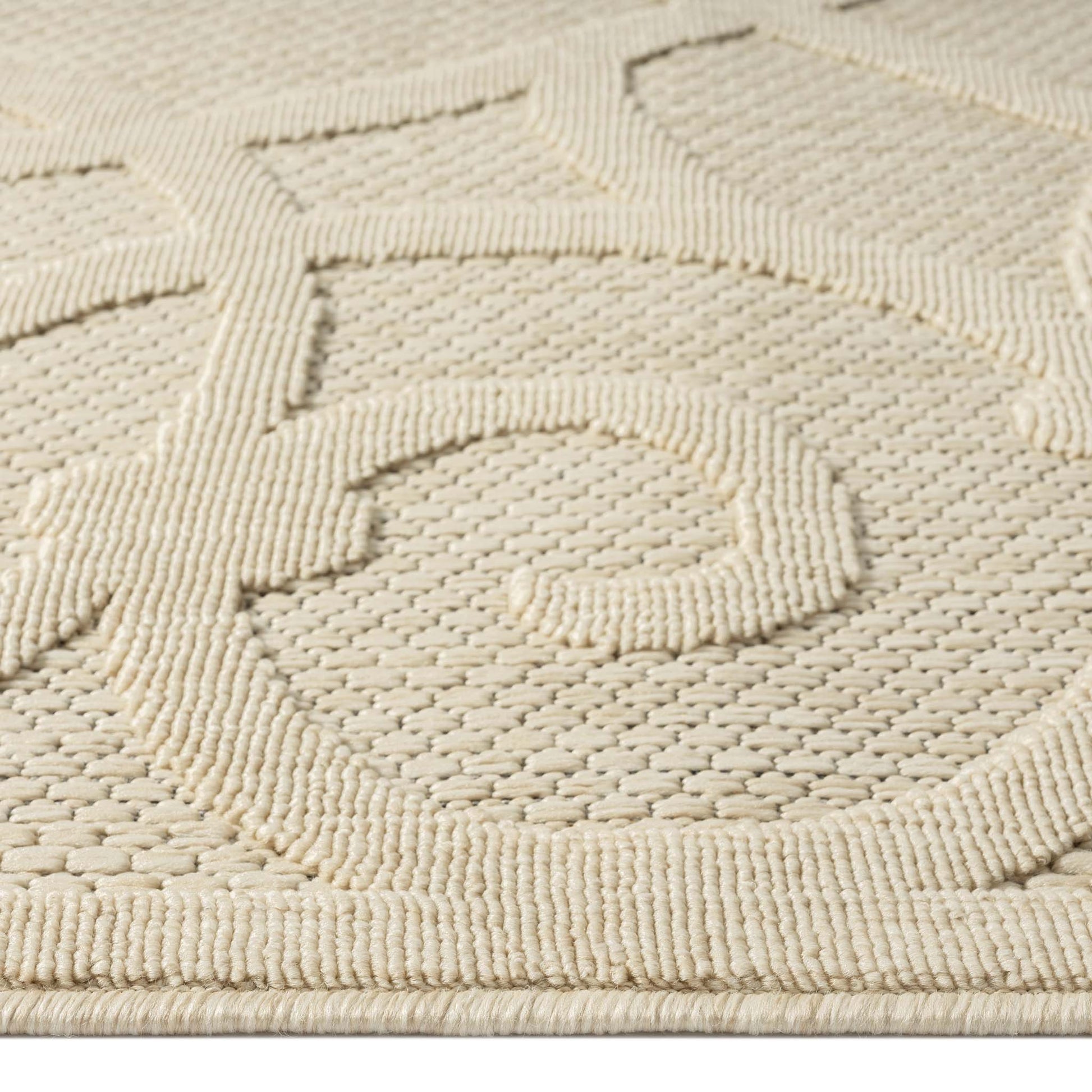 Alpha Outdoor Rug - Cream - 200x290 - Home & Garden > Rugs > Floor Rugs