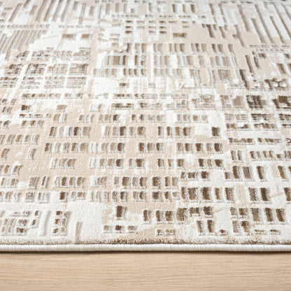 Grande Jacquard Rug - Taupe - 200x290 - Home & Garden > Rugs > Floor Rugs