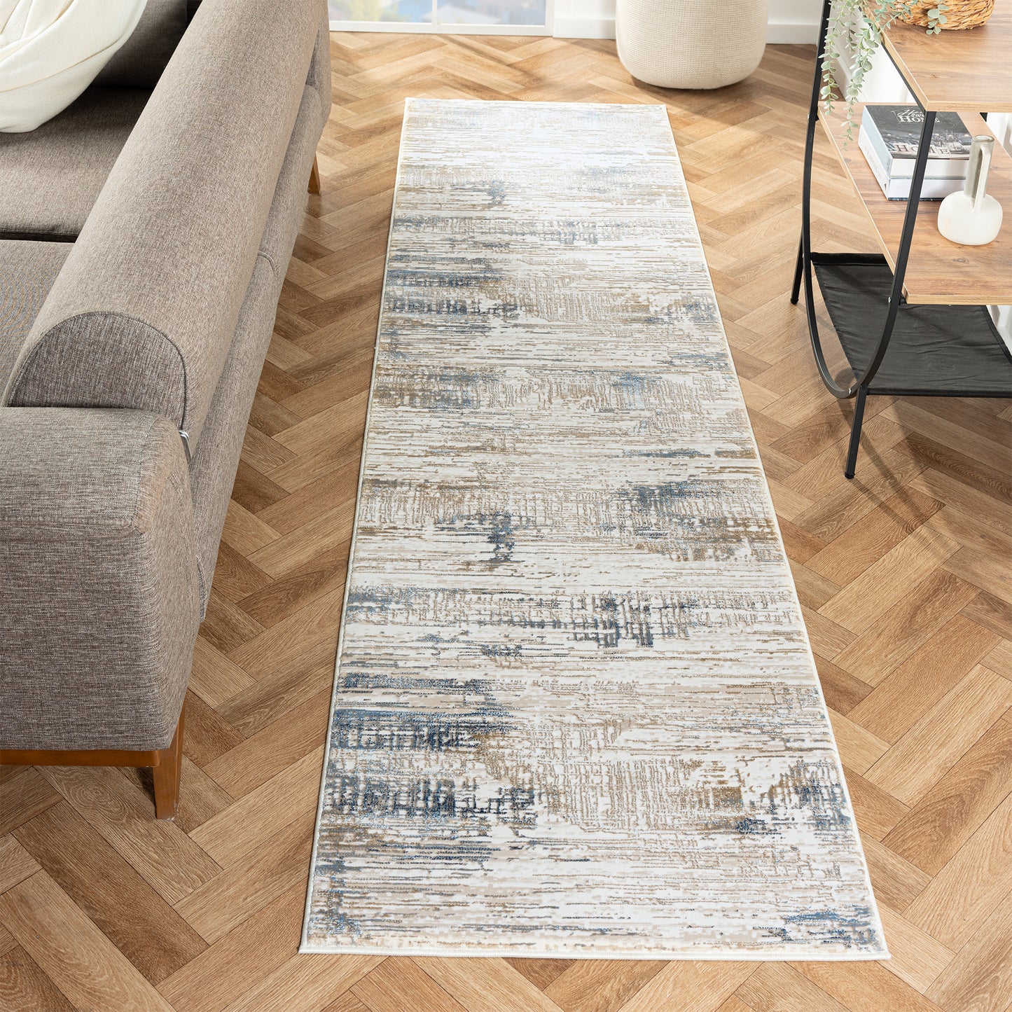 Grande Jacquard Rug - Stone - 200x290 - Home & Garden > Rugs > Floor Rugs