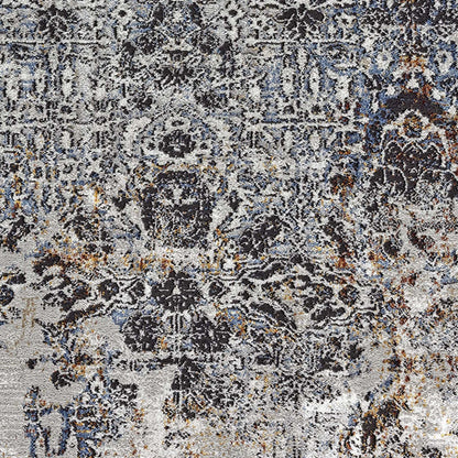 Luxe Vintage Textured Rug - Light Grey - 200x290 - Home & Garden > Rugs > Round Rugs