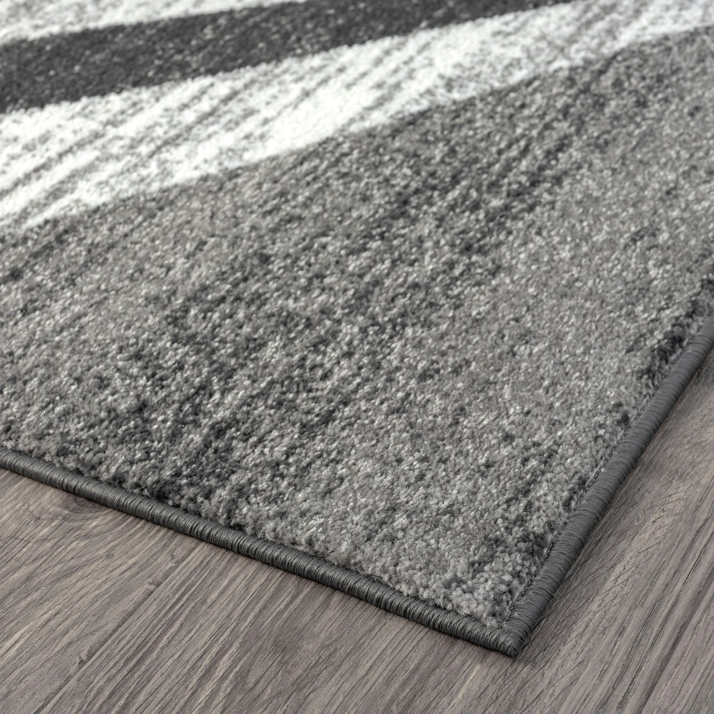 Adore Geometric Textural Rug - Grey - 240x240 - Home & Garden > Rugs > Floor Rugs