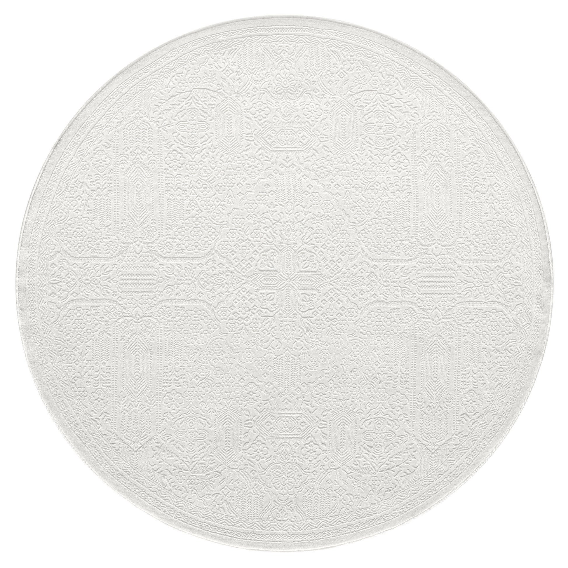 Grande Jacquard Rug - Ivory - 240x240 - Home & Garden > Rugs > Floor Rugs