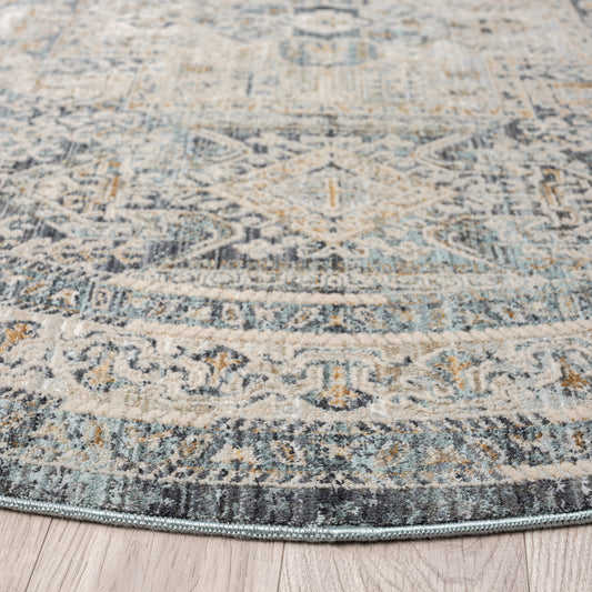 Aubre Contemporary Area Rug Charcoal 240x240 Home & Garden > Rugs > Floor Rugs