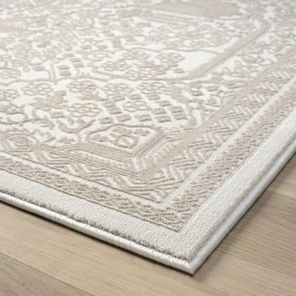 Grande Jacquard Rug - Sand - 240x330 - Home & Garden > Rugs > Floor Rugs