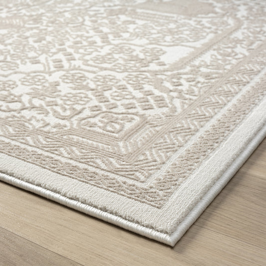 Grande Jacquard Rug - Sand - 240x330 - Home & Garden > Rugs > Floor Rugs