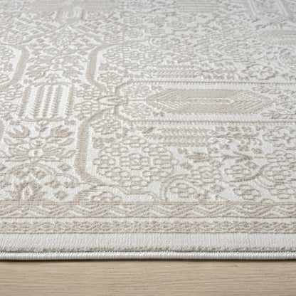 Grande Jacquard Rug - Sand - 240x330 - Home & Garden > Rugs > Floor Rugs