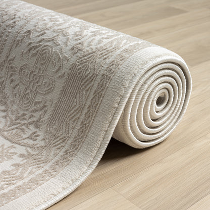 Grande Jacquard Rug - Sand - 240x330 - Home & Garden > Rugs > Floor Rugs