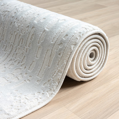 Grande Jacquard Rug - Pearl - 240x330 - Home & Garden > Rugs > Floor Rugs