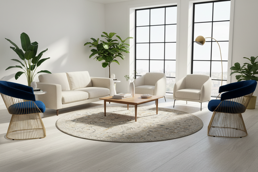 Aubre Contemporary Area Rug - Taupe - 80x300